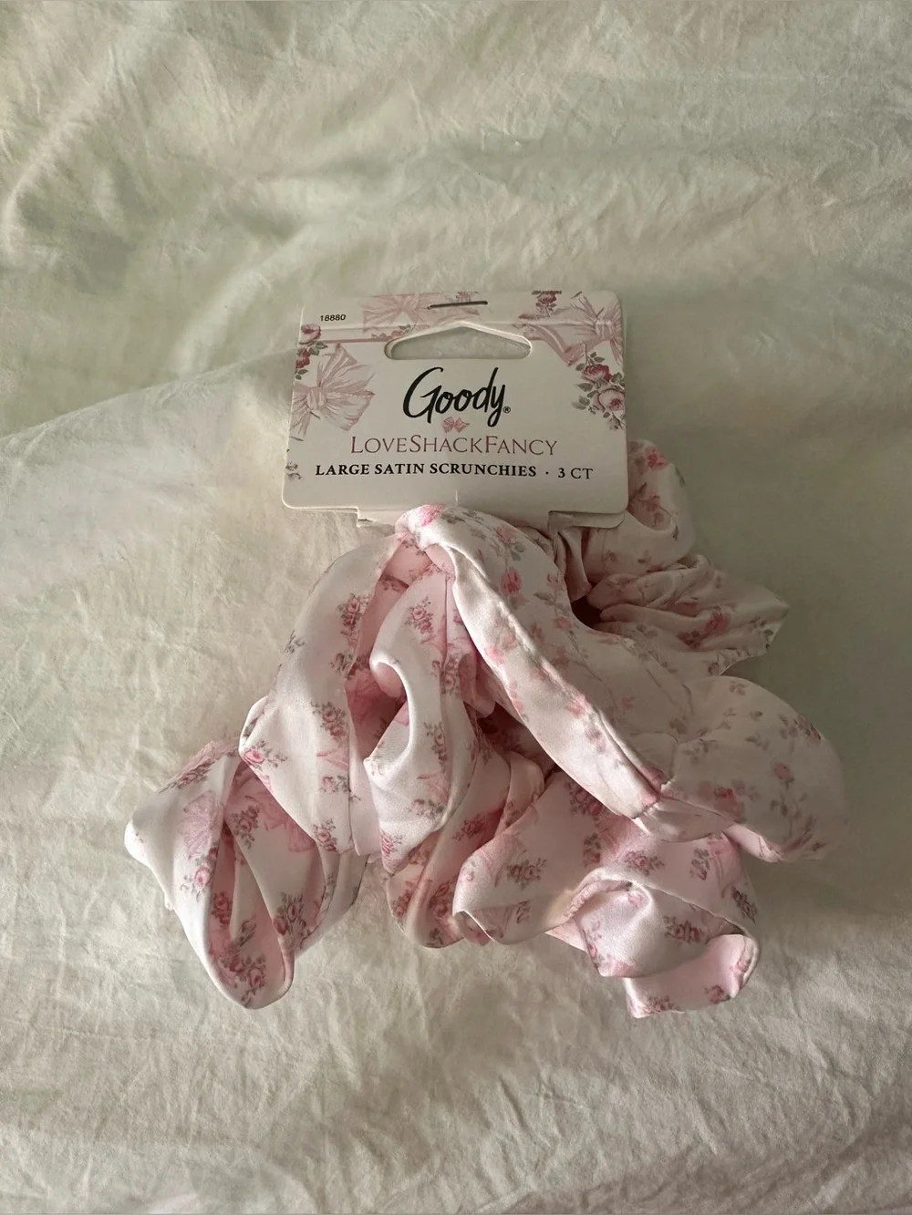 LoveShackFancy X Goody 3 large satin scrunchies - Picture 1 of 2
